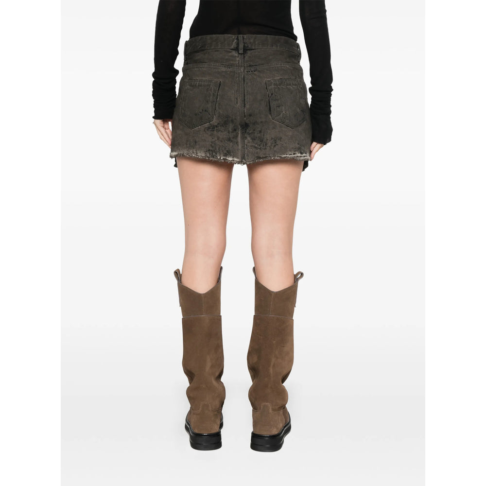 Rick Owens Drkshdw Grey Skirts - Asymmetric & Draped Skirts Women RICK OWENS