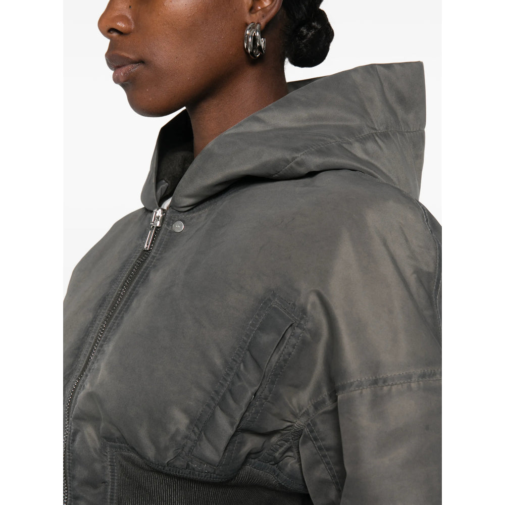 Rick Owens Drkshdw Grey Jackets - Cropped Jackets Women RICK OWENS
