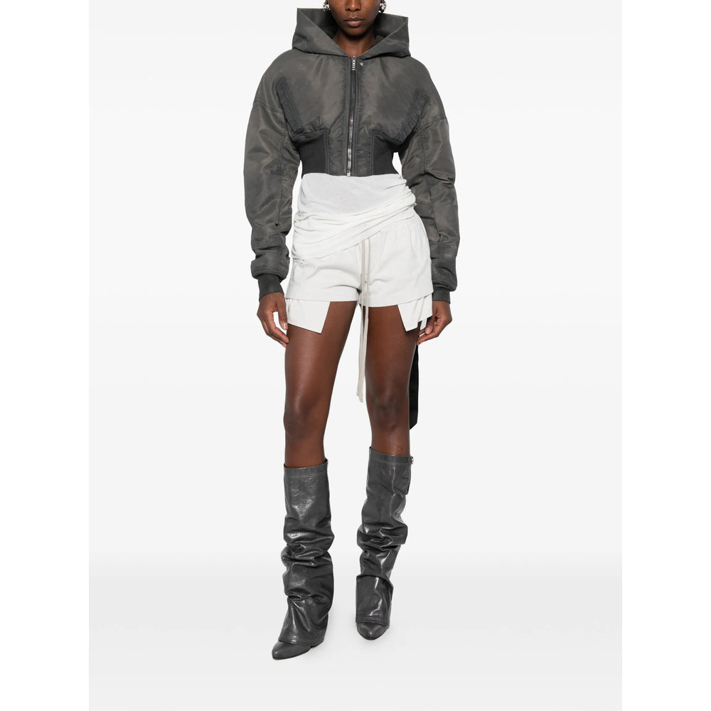 Rick Owens Drkshdw Grey Jackets - Cropped Jackets Women RICK OWENS