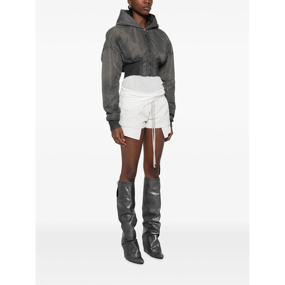 Rick Owens Drkshdw Grey Jackets - Cropped Jackets Women RICK OWENS