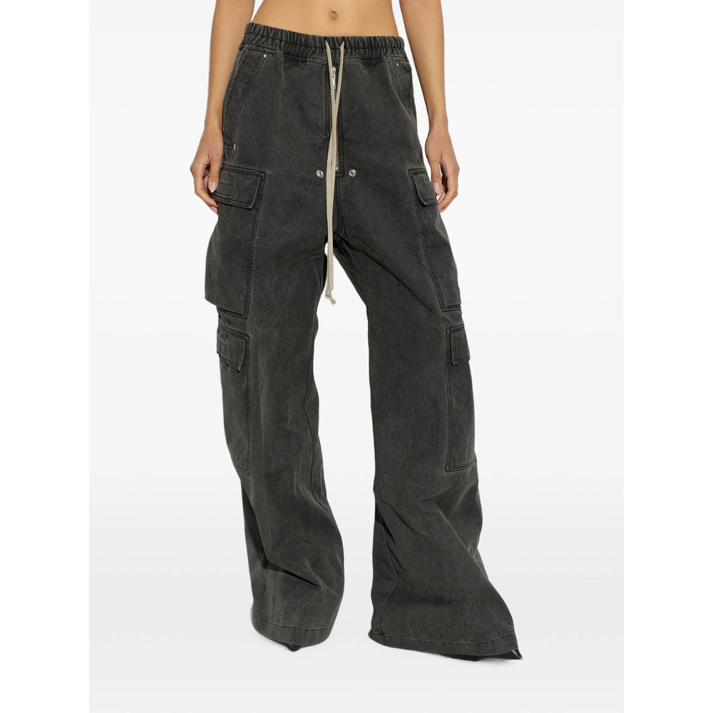 Rick Owens Drkshdw Grey Trousers - Straight Trousers Women RICK OWENS