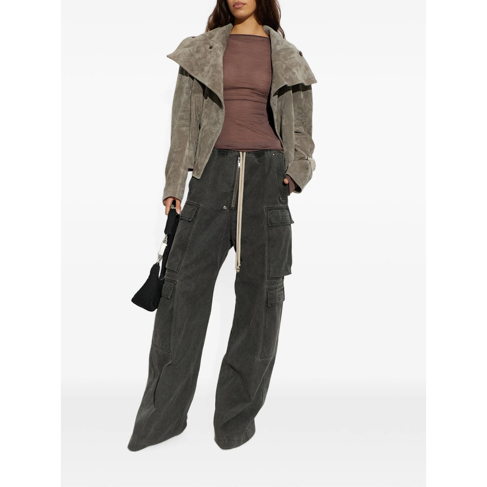 Rick Owens Drkshdw Grey Trousers - Straight Trousers Women RICK OWENS