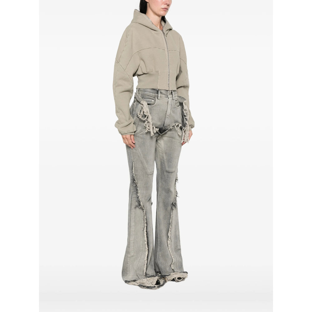 Rick Owens Drkshdw Grey Jackets - Cropped Jackets Women RICK OWENS