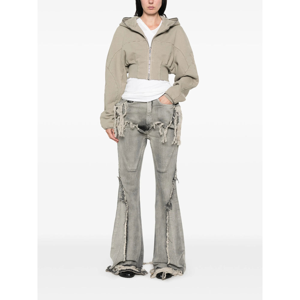 Rick Owens Drkshdw Grey Jackets - Cropped Jackets Women RICK OWENS