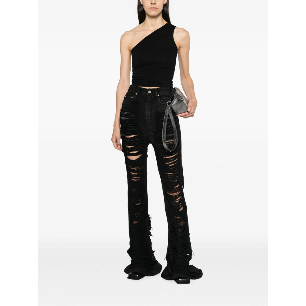 Rick Owens Drkshdw Black Tops - Vests & Tank Tops Women RICK OWENS