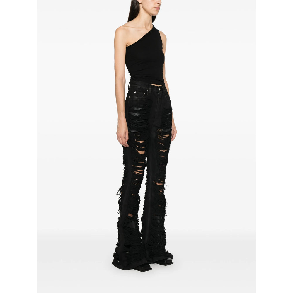Rick Owens Drkshdw Black Tops - Vests & Tank Tops Women RICK OWENS
