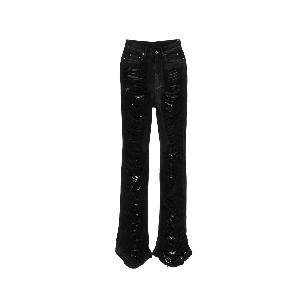 Rick Owens Drkshdw Black Denim - Bootcut Jeans Women RICK OWENS