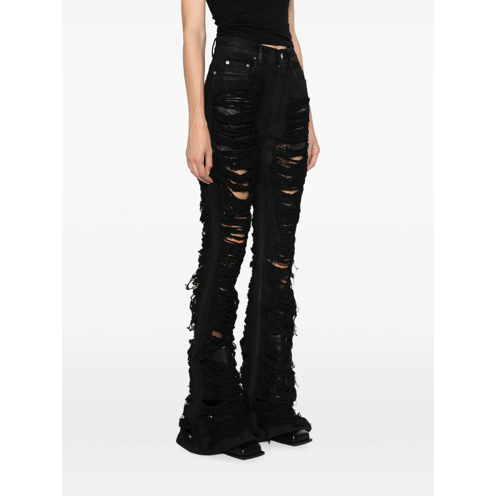 Rick Owens Drkshdw Black Denim - Bootcut Jeans Women RICK OWENS