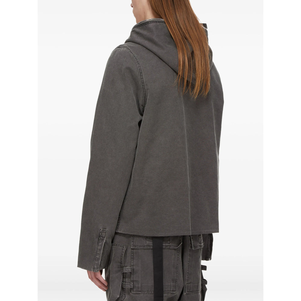 Rick Owens Drkshdw Grey Jackets - Hooded Jackets Men RICK OWENS