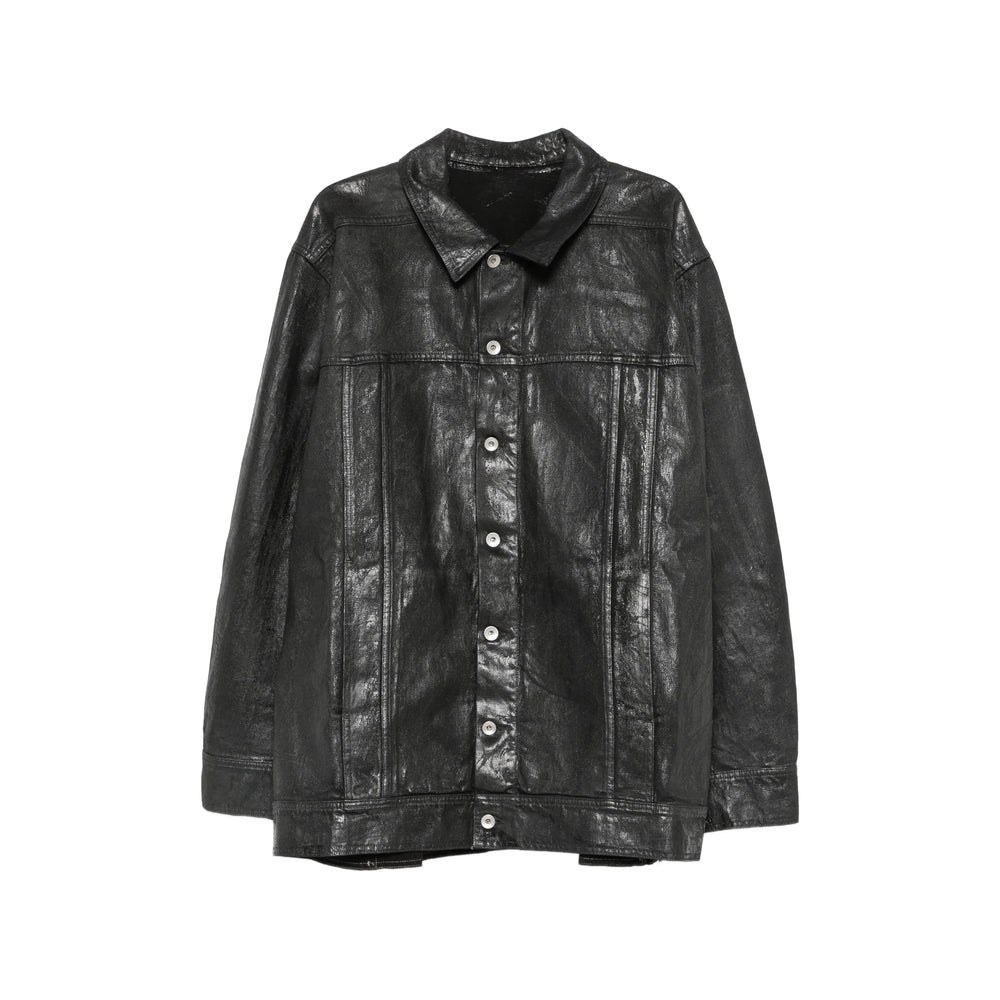 Rick Owens Drkshdw Black Jackets - Denim Jackets Men RICK OWENS
