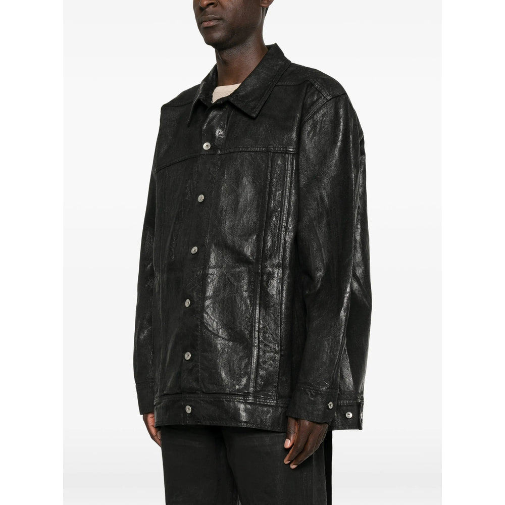 Rick Owens Drkshdw Black Jackets - Denim Jackets Men RICK OWENS
