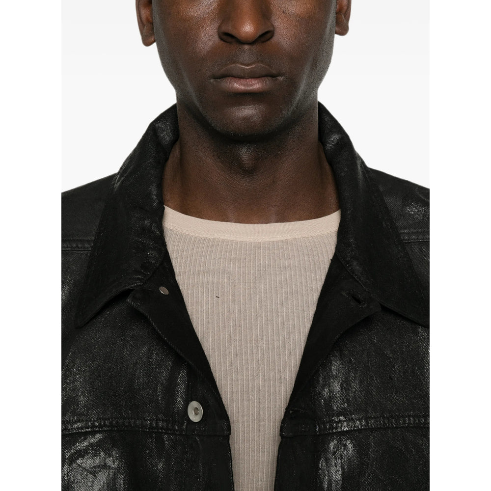 Rick Owens Drkshdw Black Jackets - Denim Jackets Men RICK OWENS