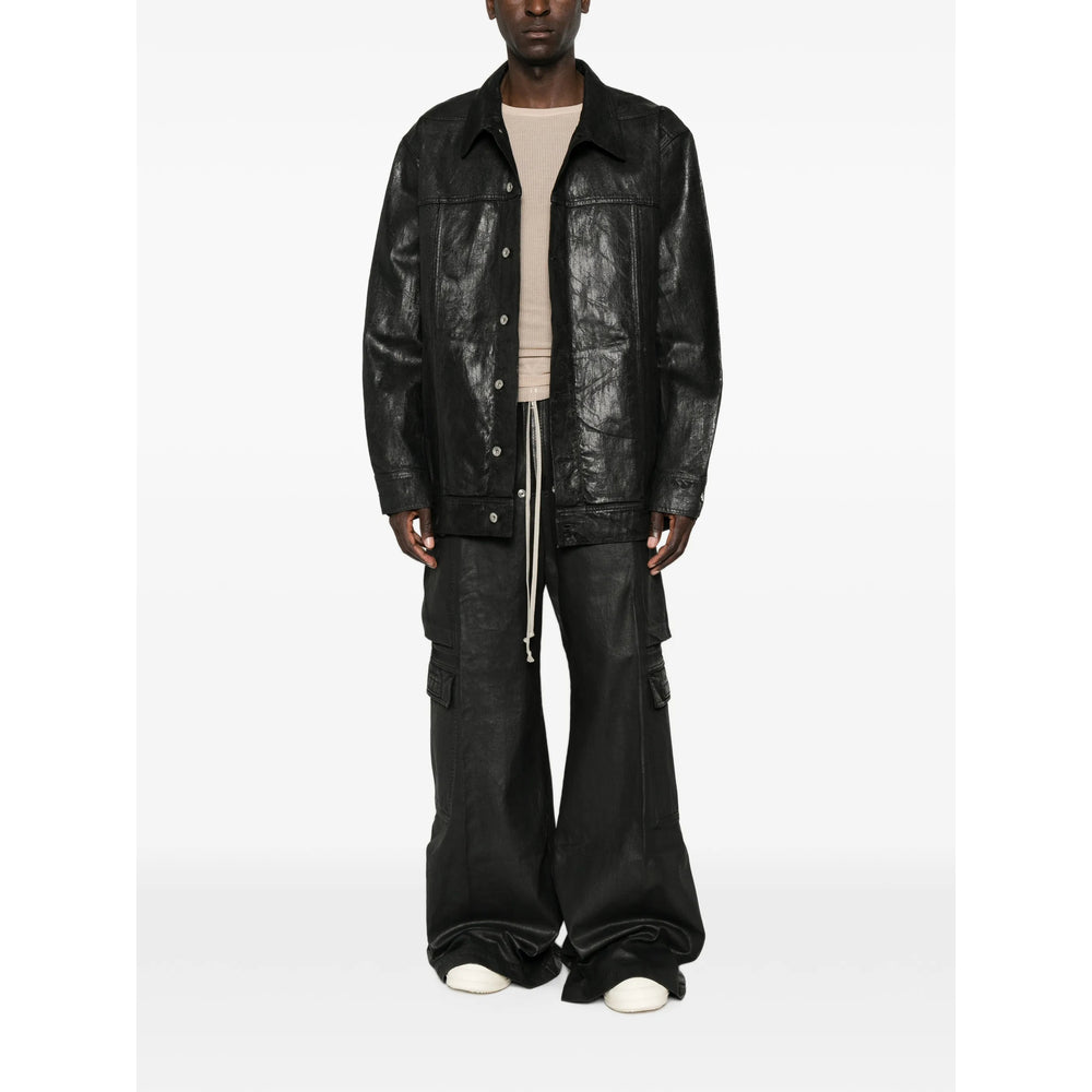 Rick Owens Drkshdw Black Denim - Wide-Leg Jeans Men RICK OWENS
