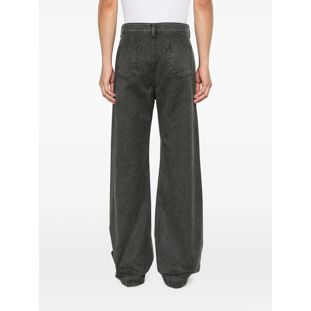 Rick Owens Drkshdw Grey Denim - Wide-Leg Jeans Men RICK OWENS