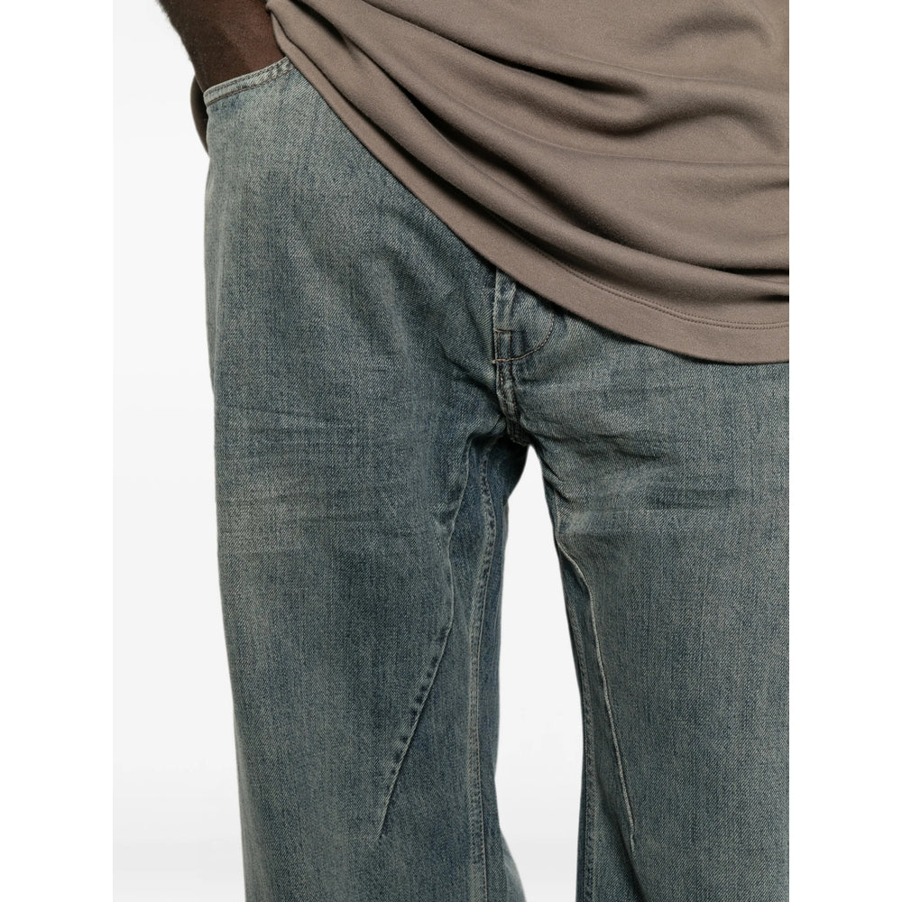 Rick Owens Drkshdw Blue Denim - Wide-Leg Jeans Men RICK OWENS