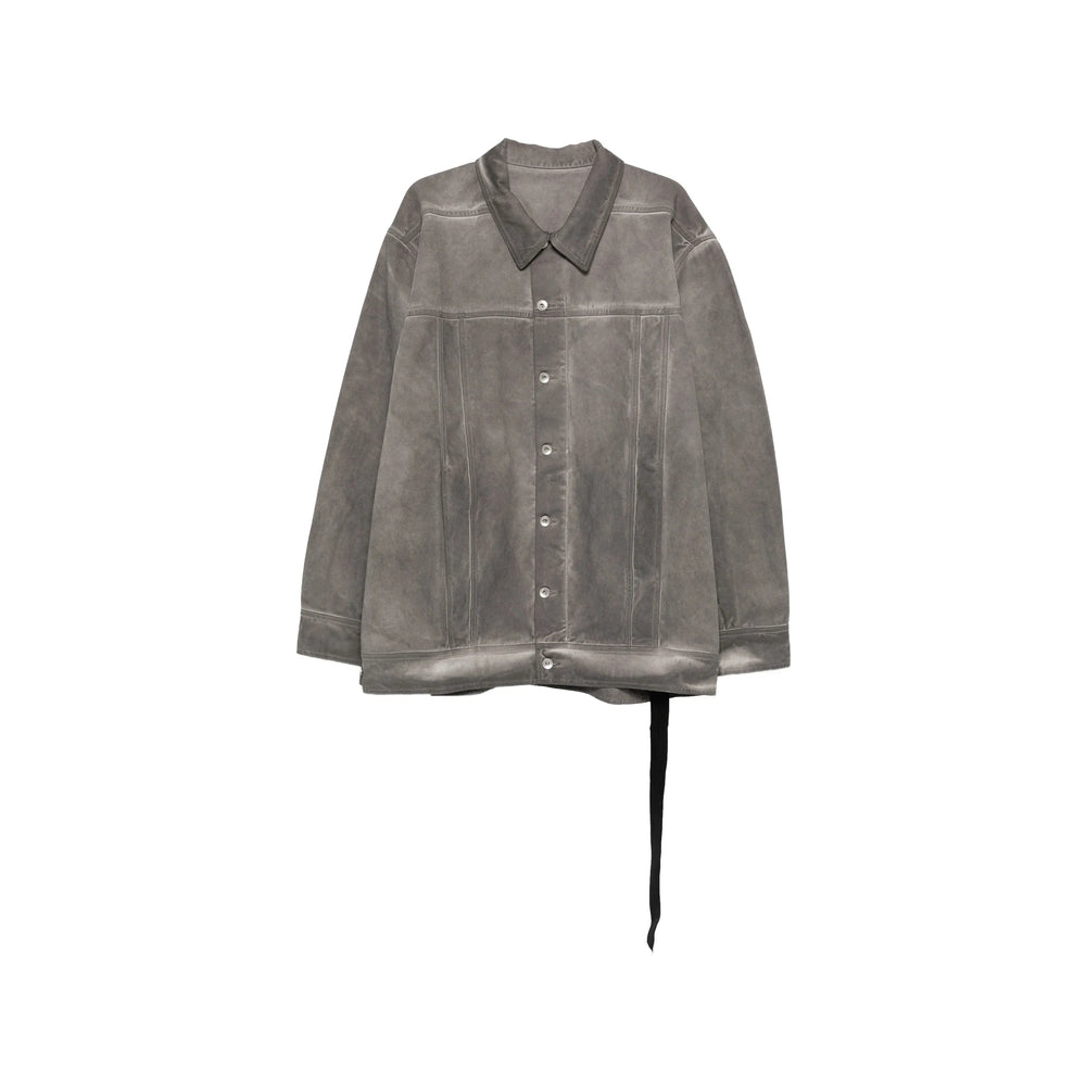 Rick Owens Drkshdw Grey Jackets - Denim Jackets Men RICK OWENS