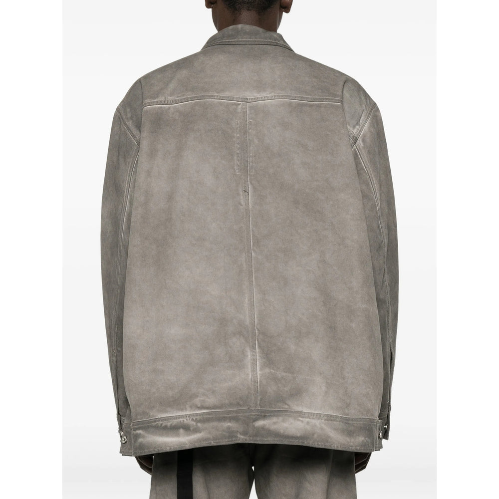 Rick Owens Drkshdw Grey Jackets - Denim Jackets Men RICK OWENS