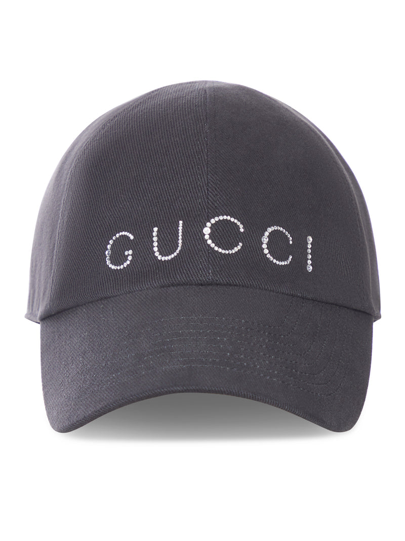 Gucci Women Baseball Cap With Crystal Logo GUCCI