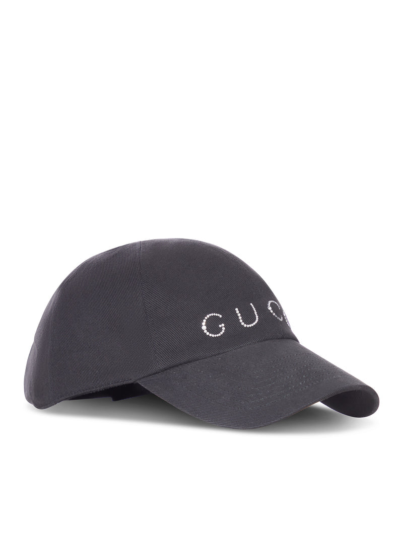 Gucci Women Baseball Cap With Crystal Logo GUCCI