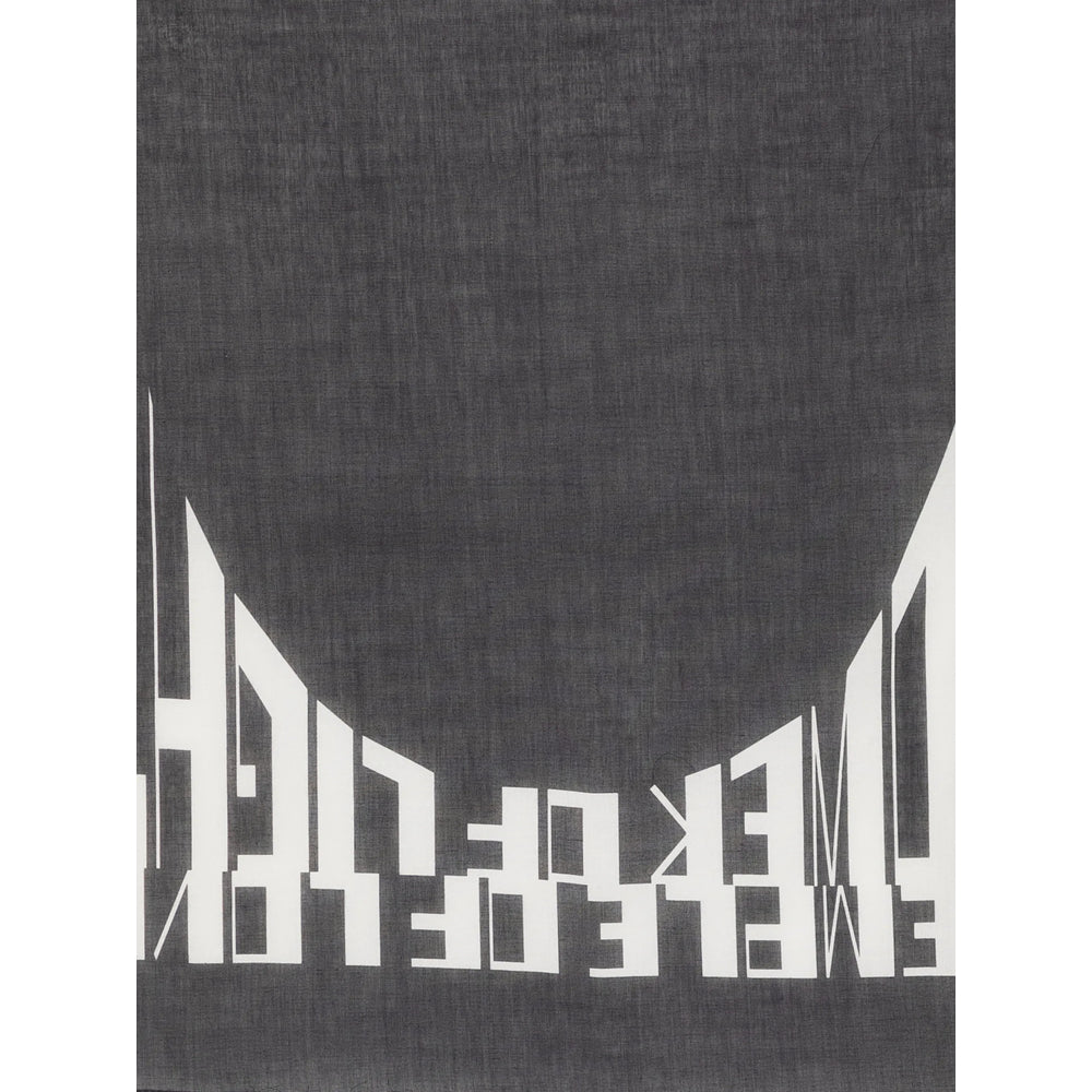 Rick Owens Drkshdw Black Scarves Men RICK OWENS