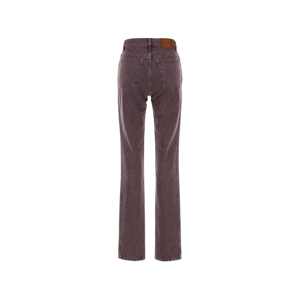 Chloé Purple Trousers - Straight Trousers Women CHLOE