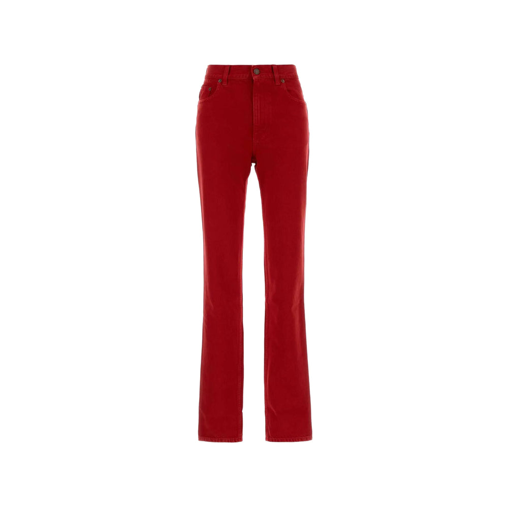 Chloé Red Trousers - Straight Trousers Women CHLOE