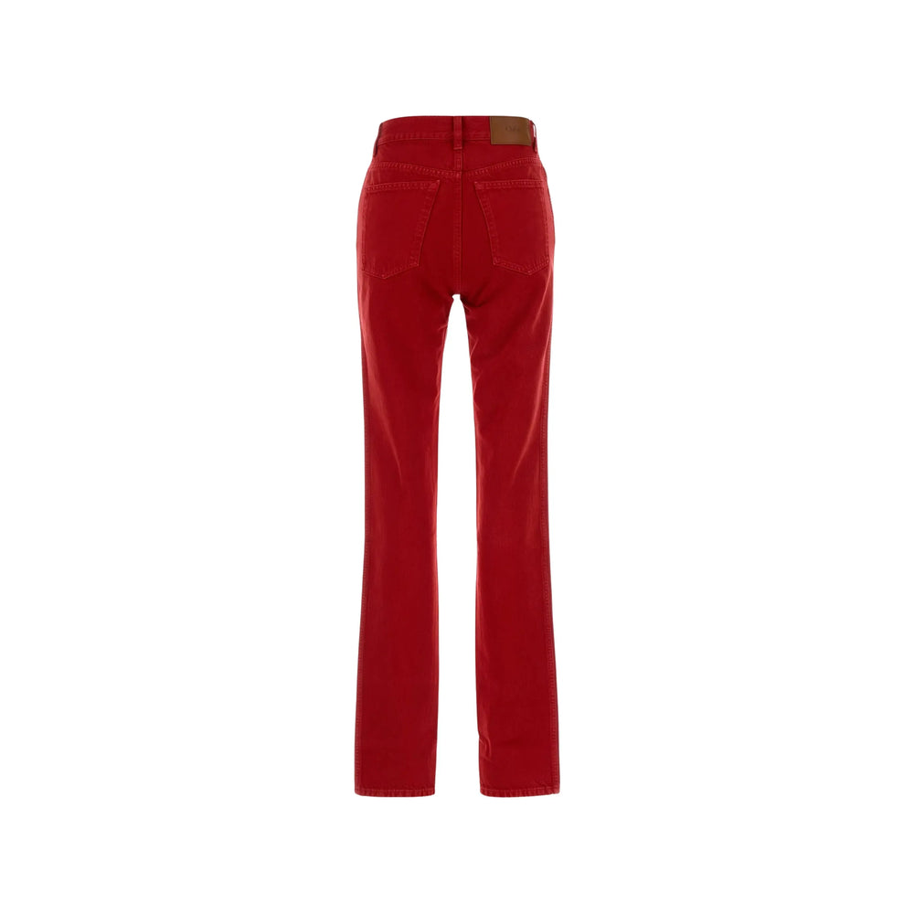Chloé Red Trousers - Slim-Fit Trousers Women CHLOE