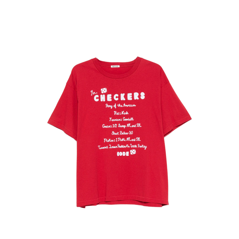 Bode Red T-Shirts & Vests - T-Shirts Men BODE