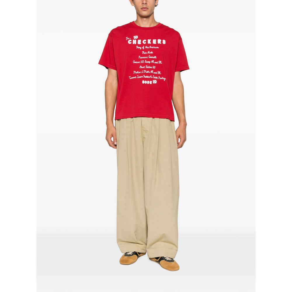 Bode Red T-Shirts & Vests - T-Shirts Men BODE