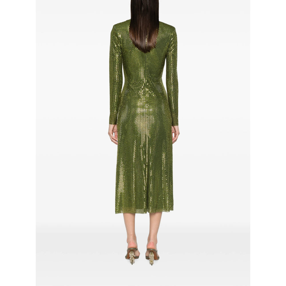 Self-Portrait Green Dresses Women SELF-PORTRAIT