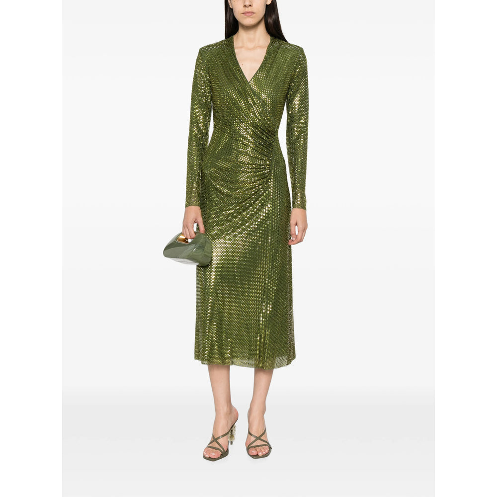 Self-Portrait Green Dresses Women SELF-PORTRAIT