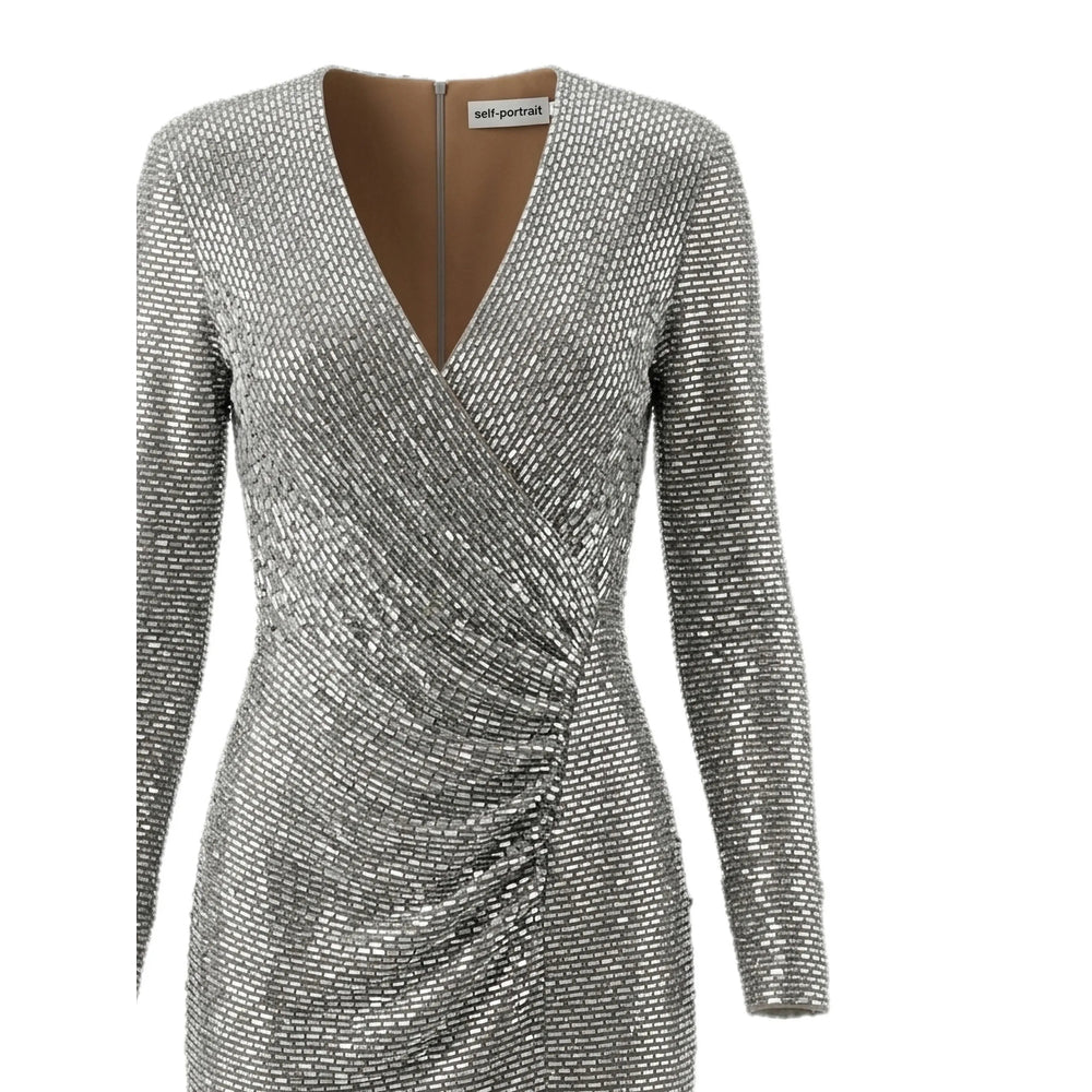 Self-Portrait Silver Dresses - Cocktail & Party Dresses Women SELF-PORTRAIT