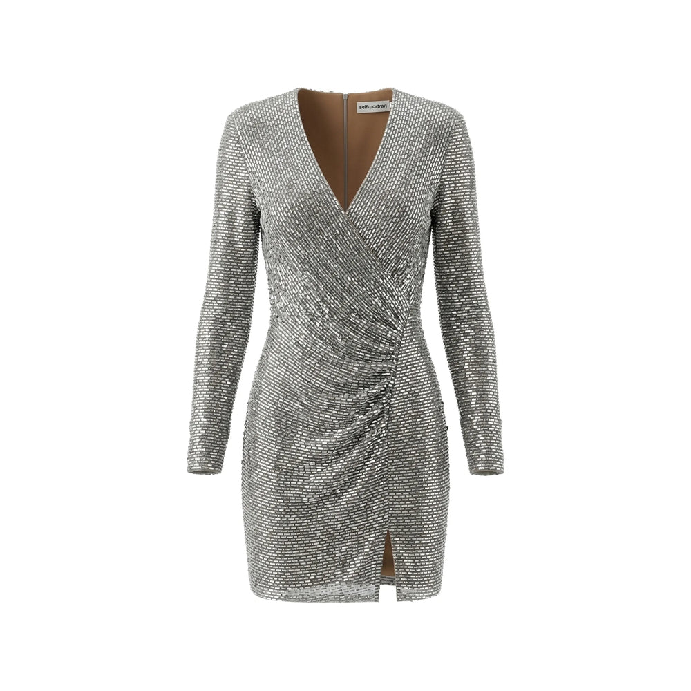 Self-Portrait Silver Dresses - Cocktail & Party Dresses Women SELF-PORTRAIT