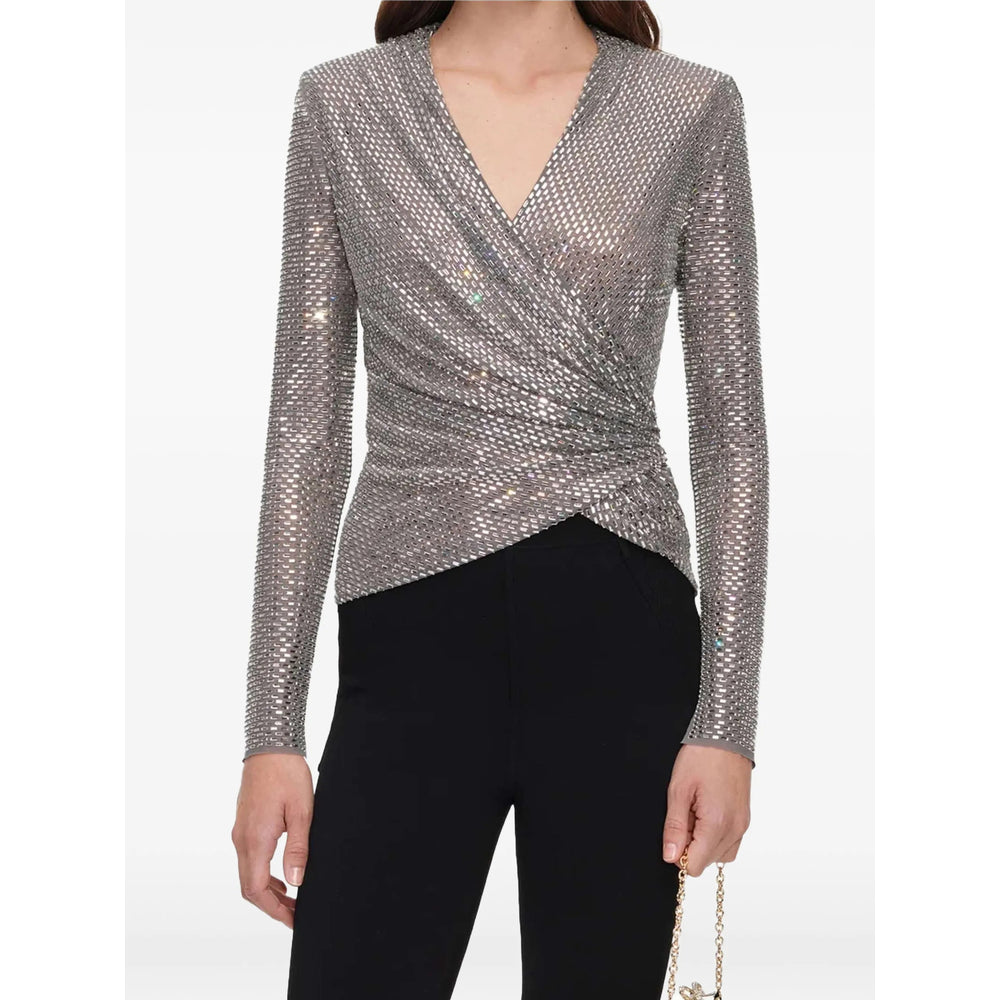 Self-Portrait Silver Tops - Blouses Women SELF-PORTRAIT
