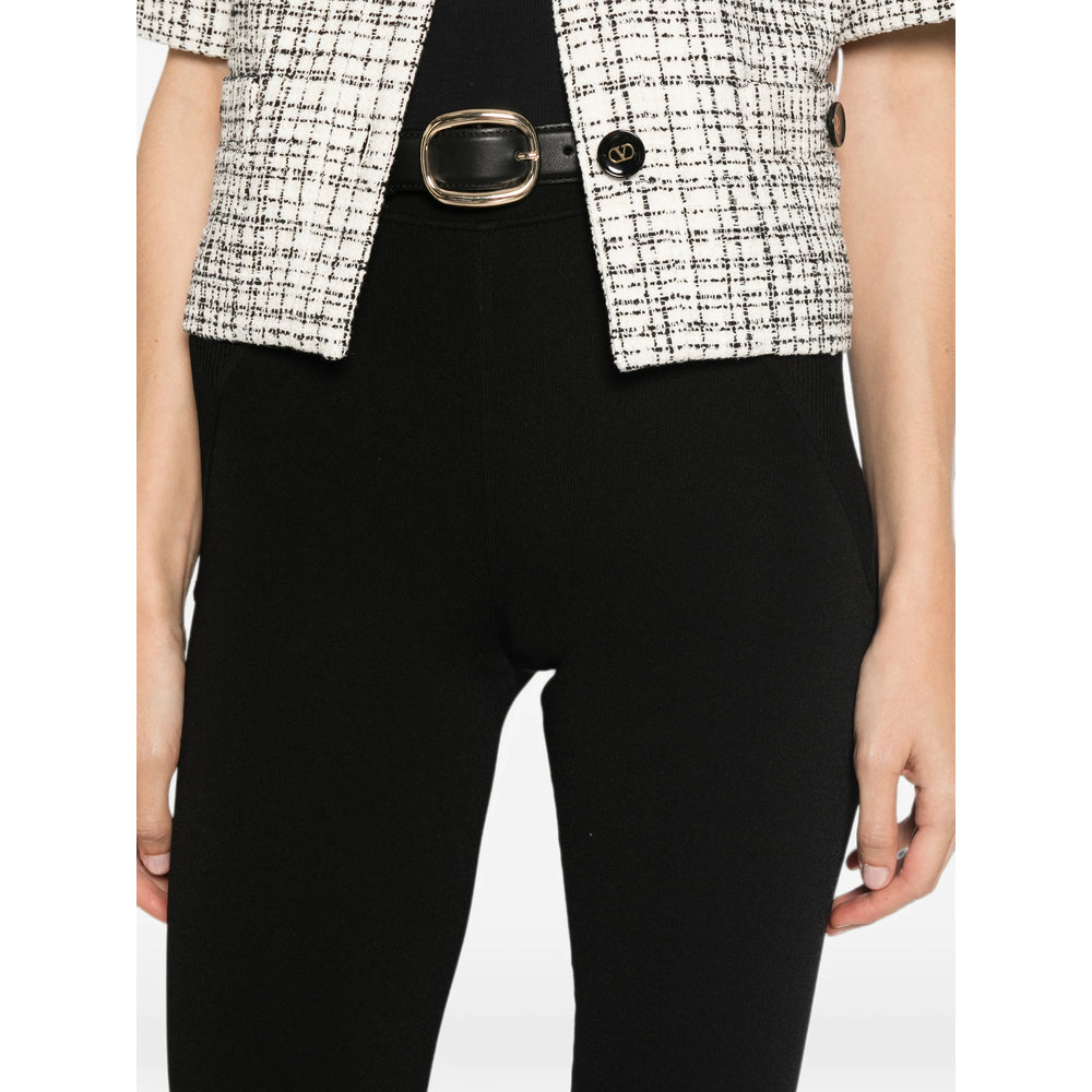 Self-Portrait Black Trousers - Cropped Trousers Women SELF-PORTRAIT
