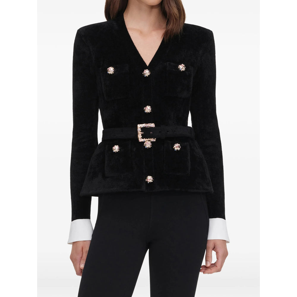 Self-Portrait Black Jackets - Fitted Jackets Women SELF-PORTRAIT