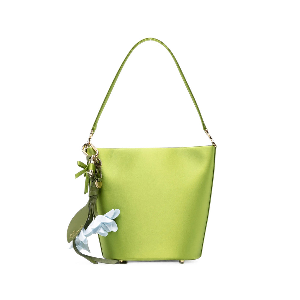 Self-Portrait Green Bucket Bags Women SELF-PORTRAIT