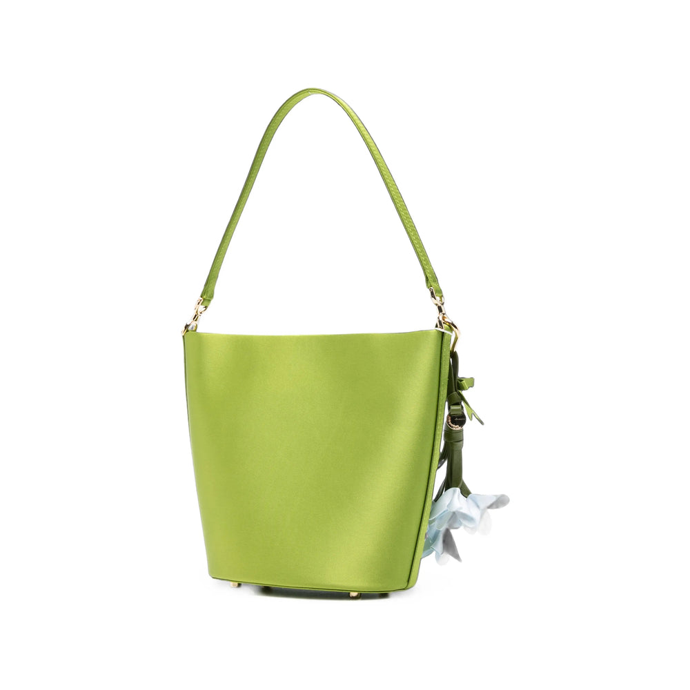 Self-Portrait Green Bucket Bags Women SELF-PORTRAIT