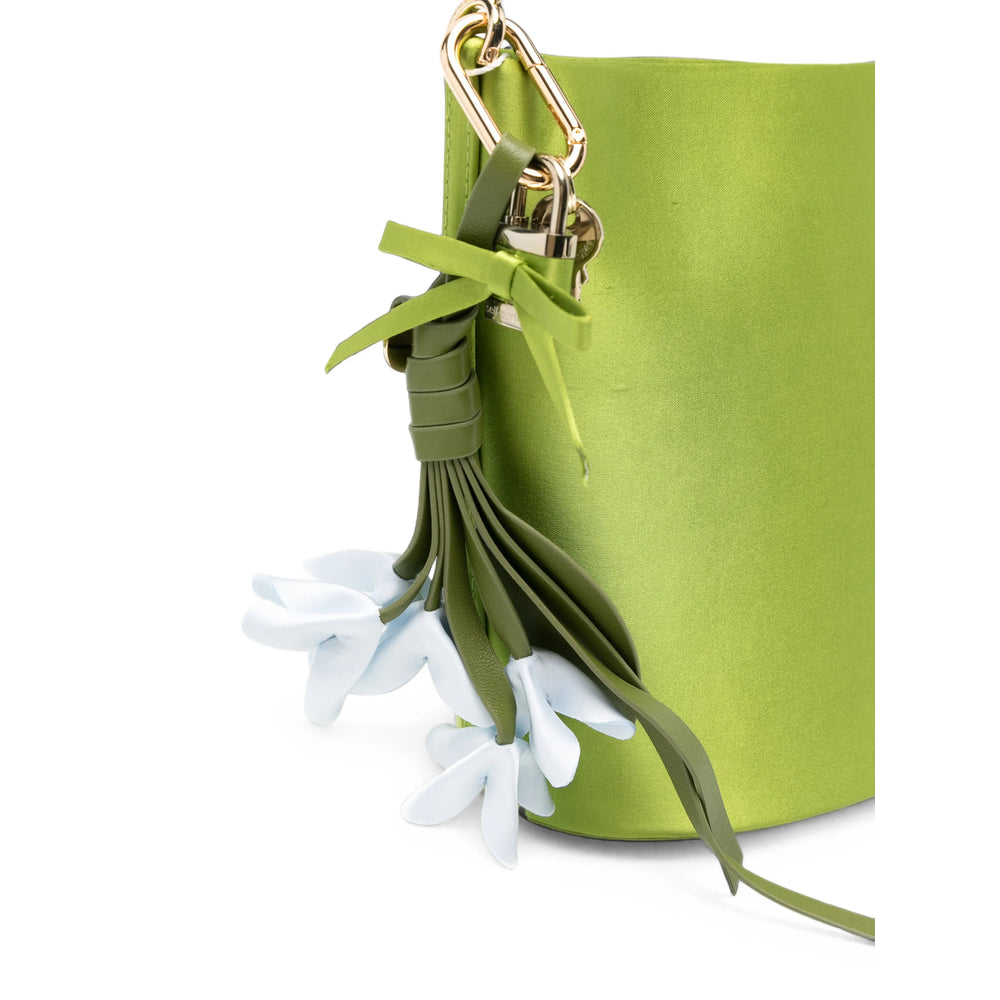 Self-Portrait Green Bucket Bags Women SELF-PORTRAIT