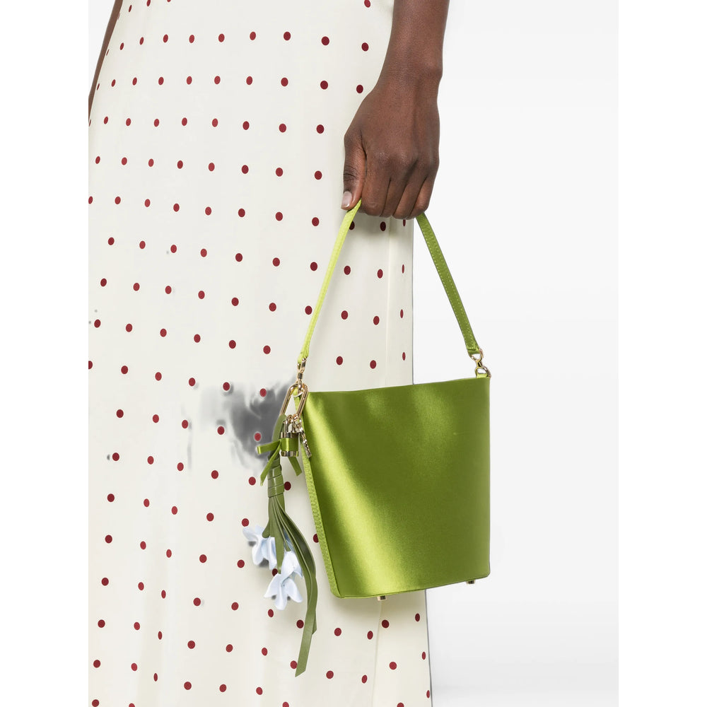 Self-Portrait Green Bucket Bags Women SELF-PORTRAIT