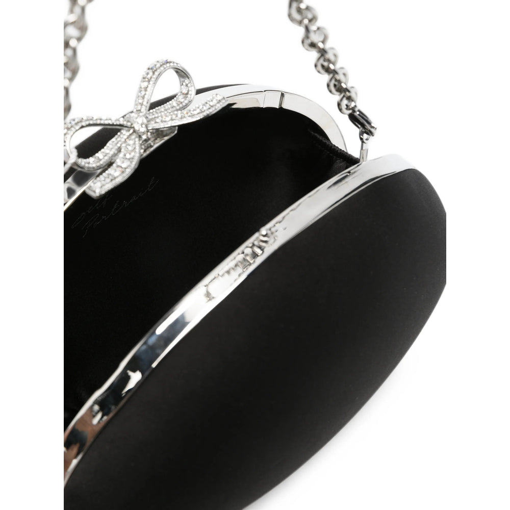 Self-Portrait Black Clutch Bags Women SELF-PORTRAIT