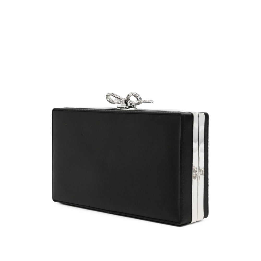 Self-Portrait Silver Clutch Bags Women SELF-PORTRAIT