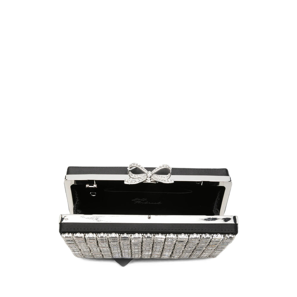 Self-Portrait Silver Clutch Bags Women SELF-PORTRAIT