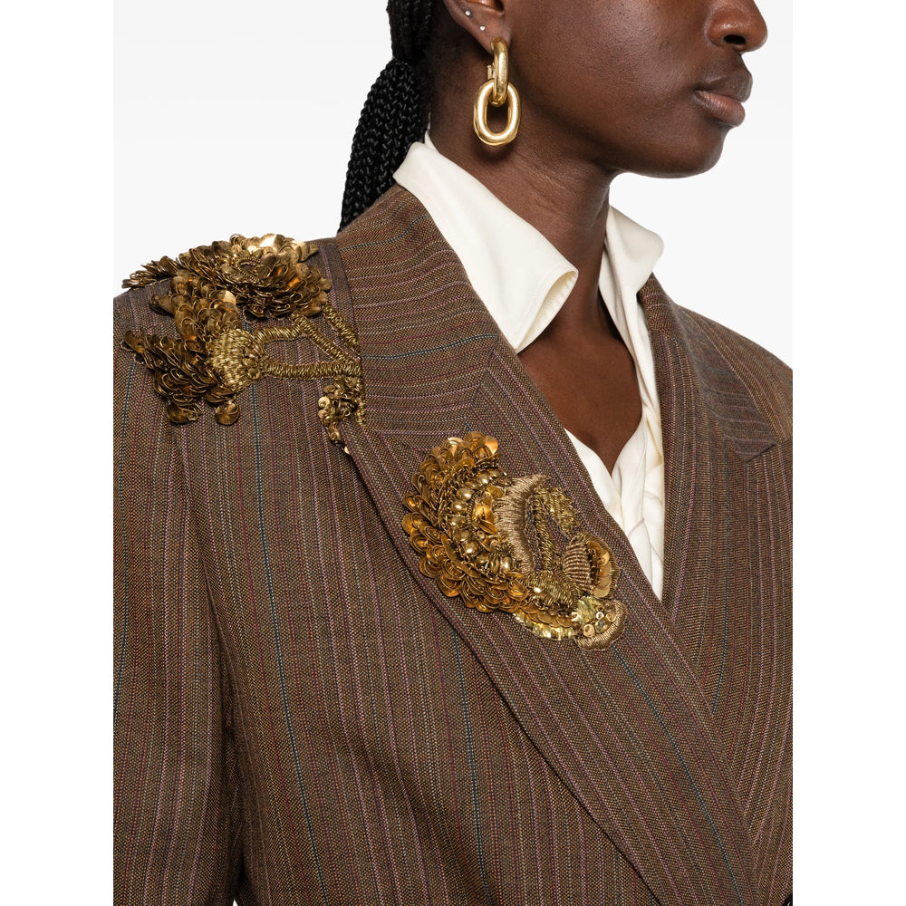 Dries Van Noten Brown Jackets - Oversized Jackets Women DRIES VAN NOTEN