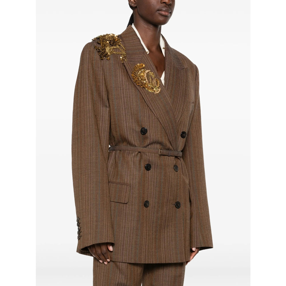 Dries Van Noten Brown Jackets - Oversized Jackets Women DRIES VAN NOTEN