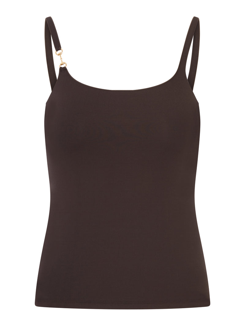 Gucci Women Viscose Crêpe Jersey Top With Clamp GUCCI