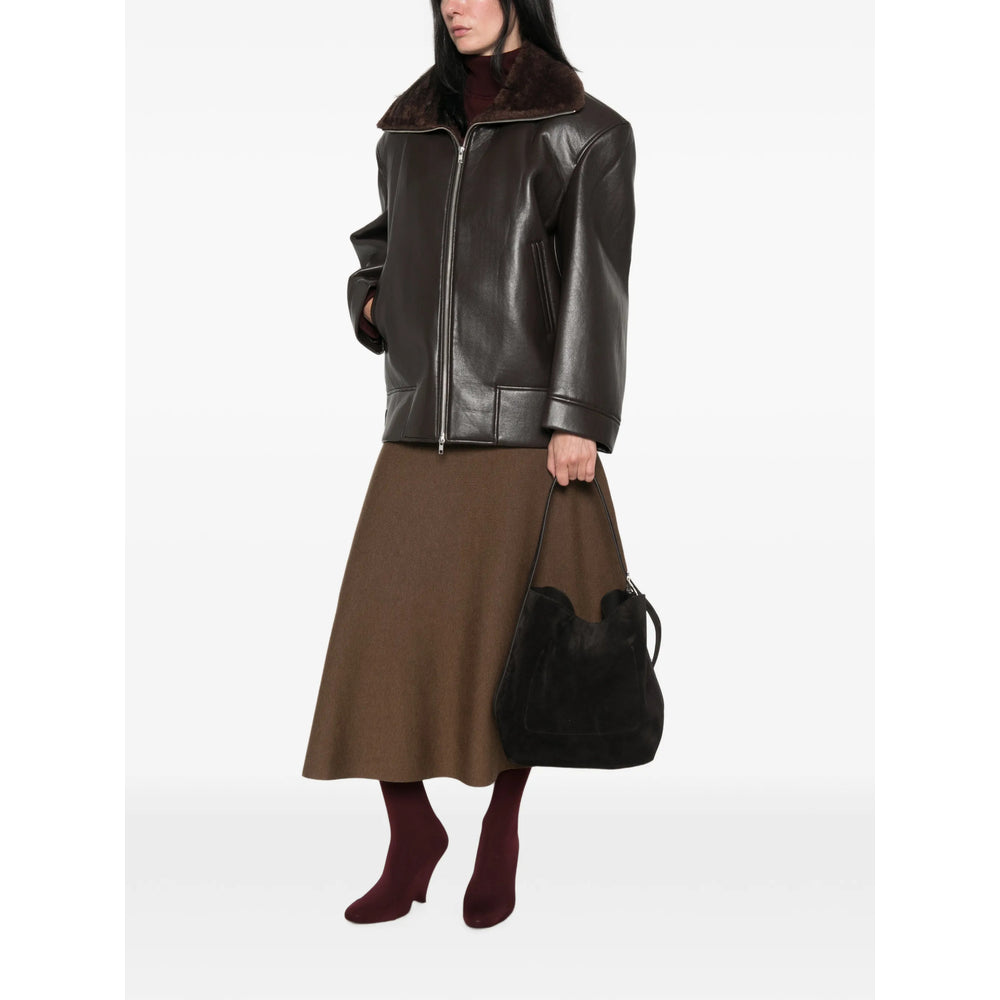 Toteme Brown Shoulder Bags Women TOTEME