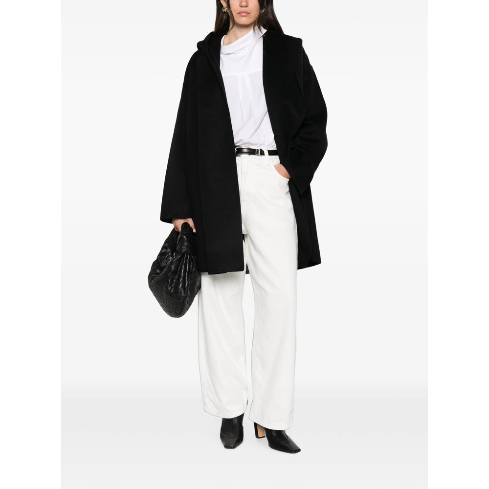 Toteme Black Coats - Oversized Coats Women TOTEME