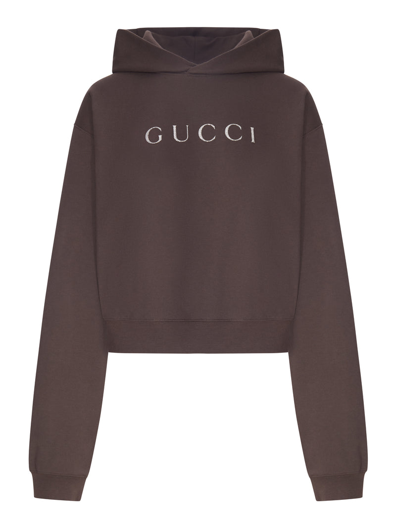 Gucci Women Gucci Logo Hoodie GUCCI