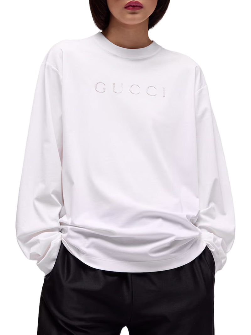 Gucci Women Printed Cotton Jersey T-Shirt GUCCI